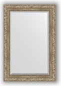 Зеркало Evoform Exclusive 650x950 с фацетом, в багетной раме 85мм, виньетка античное серебро BY 3435