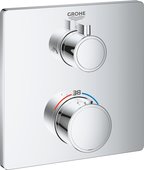 Термостат для душа Grohe Grohtherm на 2 потребителя: верхний и ручной душ, хром 24079000