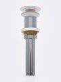 Донный клапан без перелива AQUAme, керамическая накладка, белый матовый AQM7002-0MW