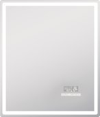 Зеркало Vigo Geometry Media Voice 600x700 LED-подсветка, подогрев, голосовое управление, Bluetooth, дата, время 044