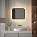 Зеркало с окантовкой Defesto Aura 70x60, LED подсветка, ИК-выключатель, тёплый белый свет DF 2976RH