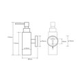 Дозатор для жидкого мыла Bemeta Omega, хром 104109012