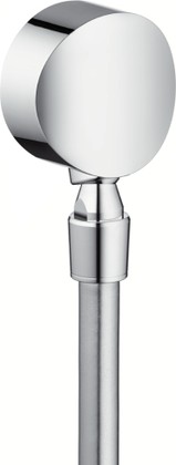 Шланговое подсоединение Hansgrohe Fixfit S с клапаном обратного тока и шарнирным соединением, хром 27506000