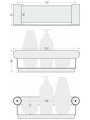 Полка углублённая Сунержа Round L 260, Золотой шёлк 32-3020-6260