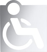 Табличка на дверь Bemeta Hotel Туалет для инвалидов, хром 111022022