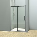 Душевая дверь Veconi Vianno VN-70, 160см, прозрачное стекло, Easy Clean, чёрный матовый VN70-160-01-19C4