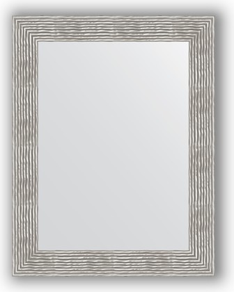Зеркало Evoform Definite 700x900 в багетной раме 90мм, волна хром BY 3185