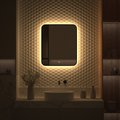 Зеркало с окантовкой Defesto Aura 60x70, LED подсветка, сенсорный выключатель, тёплый белый свет DF 2976S
