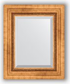 Зеркало Evoform Exclusive 460x560 с фацетом, в багетной раме 88мм, римское золото BY 3360