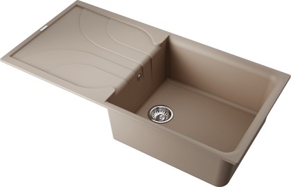 Кухонная мойка Omoikiri Yasugata 100-SA Tetogranit, бежевый 4993846