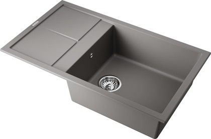 Кухонная мойка Omoikiri Sumi 86A-GR, с крылом, Artceramic, leningrad grey 4997106