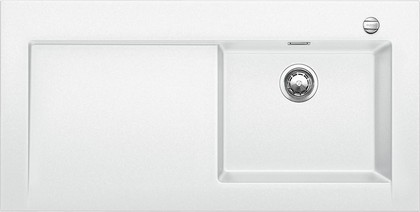 Кухонная мойка крыло слева, с клапаном-автоматом, гранит, белый Blanco Modex-M 60 518331