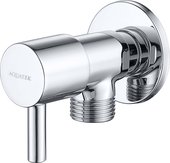 Угловой вентиль Aquatek G1/2"x1/2", переходник для подвода воды, хром AQ2450CR
