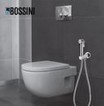 Комплект гигиенический Bossini Paloma Brass, прогрессивный смеситель, лейка с клапаном подачи воды, шланг 1250 мм, хром E37005B.030