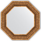 Зеркало Evoform Octagon 694x694 в багетной раме 101мм, вензель бронзовый BY 3839