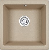 Кухонная мойка Granula 4451, 455x460, универсальный монтаж, кварц, Песок 4451, ПЕСОК