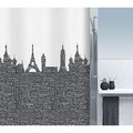 Штора для ванной Spirella Urban, 180x200см, текстиль, чёрно-белый 1015558