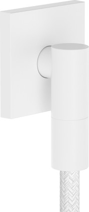 Шланговое подсоединение Hansgrohe FixFit Fine E, с клапаном обратного тока, матовый белый 28883700