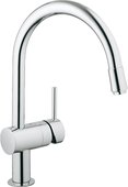 Смеситель для кухни однорычажный с выдвижным изливом, хром Grohe MINTA 32918000