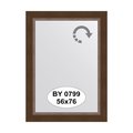 Зеркало Evoform Definite 560x760 в багетной раме 65мм, орех BY 0799