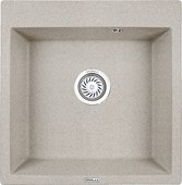 Кухонная мойка Granula 5102, 510x520, накладная, кварц, Пирит 5102, ПИРИТ