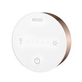 Косметическое зеркало Keuco iLook_move, с подсветкой, круглое, с сенсорной панелью, увеличение х5, красное золото шлифованное 17612 299002