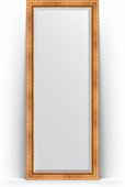Зеркало Evoform Exclusive Floor 810x2010 пристенное напольное, с фацетом, в багетной раме 88мм, римское золото BY 6117