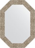 Зеркало Evoform Polygon 520x720 в багетной раме 70мм, соты титан BY 7101