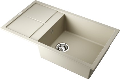 Кухонная мойка Omoikiri Sumi 86-BE с крылом, tetogranit, ваниль 4993647