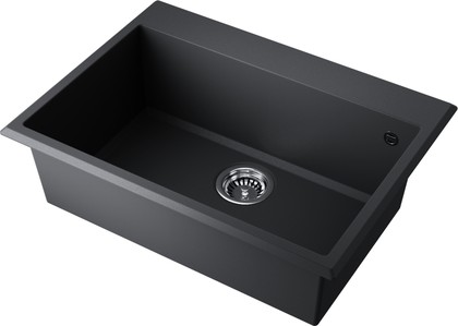 Кухонная мойка Omoikiri Tedori-68-BL, Tetogranit, чёрный 4993964