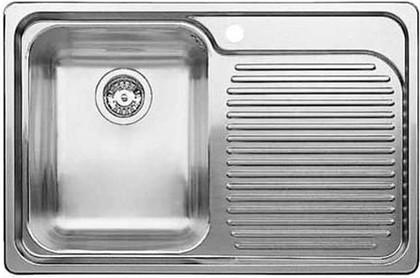 Кухонная мойка чаша слева, крыло справа, нержавеющая сталь зеркальной полировки Blanco Classic 4S-IF 518767