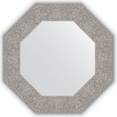 Зеркало Evoform Octagon 566x566 в багетной раме 90мм, чеканка серебряная BY 3802