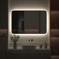 Зеркало с окантовкой Defesto Aura 120x80, LED подсветка, ИК-выключатель, нейтральный белый свет DF 2970RH