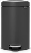 Бак для мусора Brabantia Newicon, 12л, с педалью, минерально-графитовый 113802