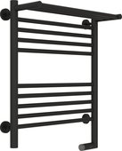 Полотенцесушитель электрический Сунержа Богема 2.0, с полкой, 600x500, МЭМ справа, тёмный титан муар 15-5207-6050