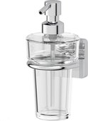 Дозатор для жидкого мыла Ellux Avantgarde настенный, прозрачный хрусталь, хром AVA 006/ELU 003