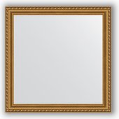 Зеркало Evoform Definite 740x740 в багетной раме 61мм, золотой акведук BY 1028