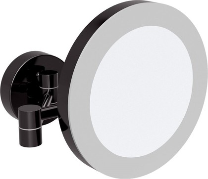 Косметическое зеркало Bemeta Dark, с подсветкой, матовый чёрный 116101770