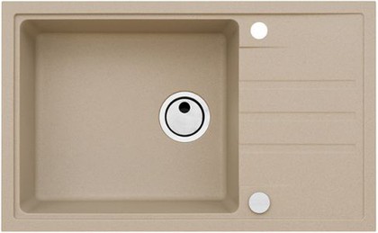 Кухонная мойка Alveus Intermezzo 130, 780x480, врезная, с крылом, бежевый 1117048