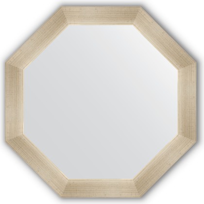 Зеркало Evoform Octagon 604x604 в багетной раме 59мм, травлёное серебро BY 3704