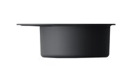 Кухонная мойка Omoikiri Manmaru 62-BL, с крылом, чёрный 4993355