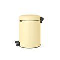 Мусорный бак с педалью Brabantia NewIcon 5л, ванильно-жёлтый 233784