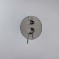 Смеситель для ванны Aquatek Европа 3 режима, внешняя и скрытая часть, оружейная сталь AQ1347BGM