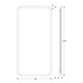Зеркало с матированием и LED-подсветкой Defesto, 28W, 50x100см, без выключателя, тёплый белый свет DF 3815