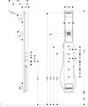 Душевая панель с боковыми форсунками, пристенный вариант Hansgrohe Pharo Showerpanel SkyLine 26017000