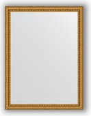 Зеркало Evoform Definite 620x820 в багетной раме 46мм, бусы золотые BY 1007