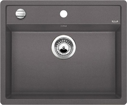 Кухонная мойка Blanco Dalago 6-F, без крыла, с клапаном-автоматом, гранит, тёмная скала 518851