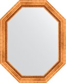 Зеркало Evoform Polygon 760x960 в багетной раме 88мм, римское золото BY 7164