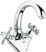 Смеситель вентильный для раковины на 1 отверстие, хром Grohe SINFONIA 21014000