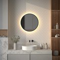 Зеркало с окантовкой Defesto Aura d60, LED подсветка, без выключателя, тёплый белый свет DF 2993